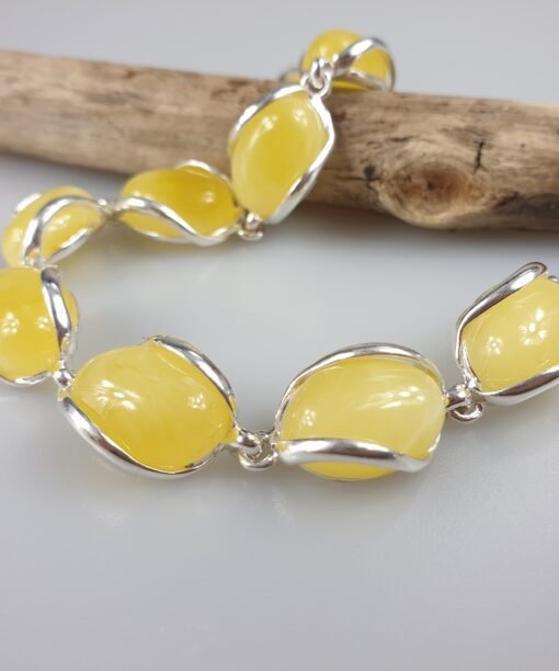 White amber bracelet