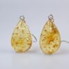 Yellow teardrop earrings