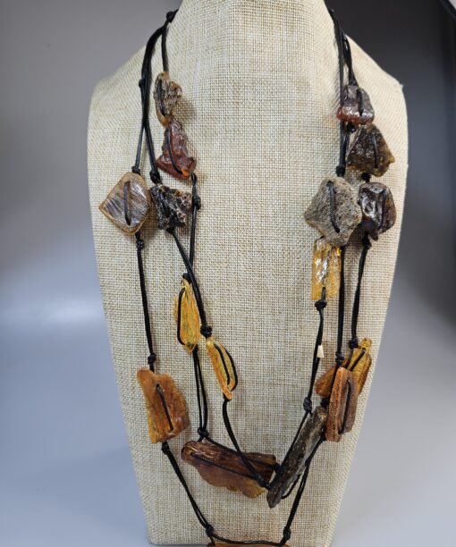 Neapdirbto gintaro karoliai - Siūlai