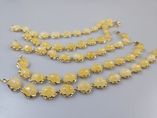 white amber bracelet