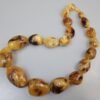 Balto gintaro karoliai aukštos kokybės White amber