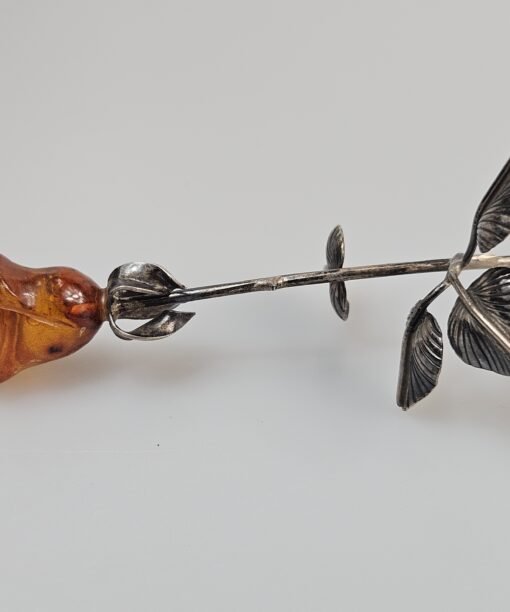 Interesting gift for a woman Silver rose - decoration