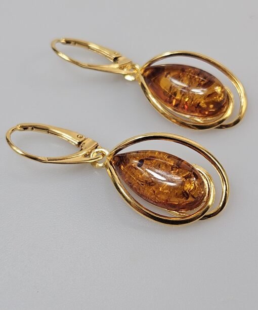 Auskarai su gintaru gintaro auskarai