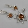 Gintariniai auskarai ir gintarinis pakabukas Saulytės