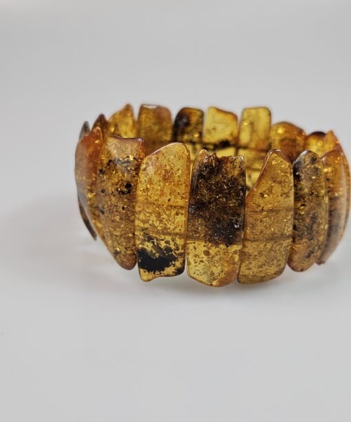 Yellow green Amber bracelet Gift for mum healing amber special jewellery