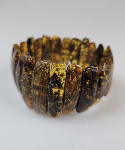 green amber bracelet