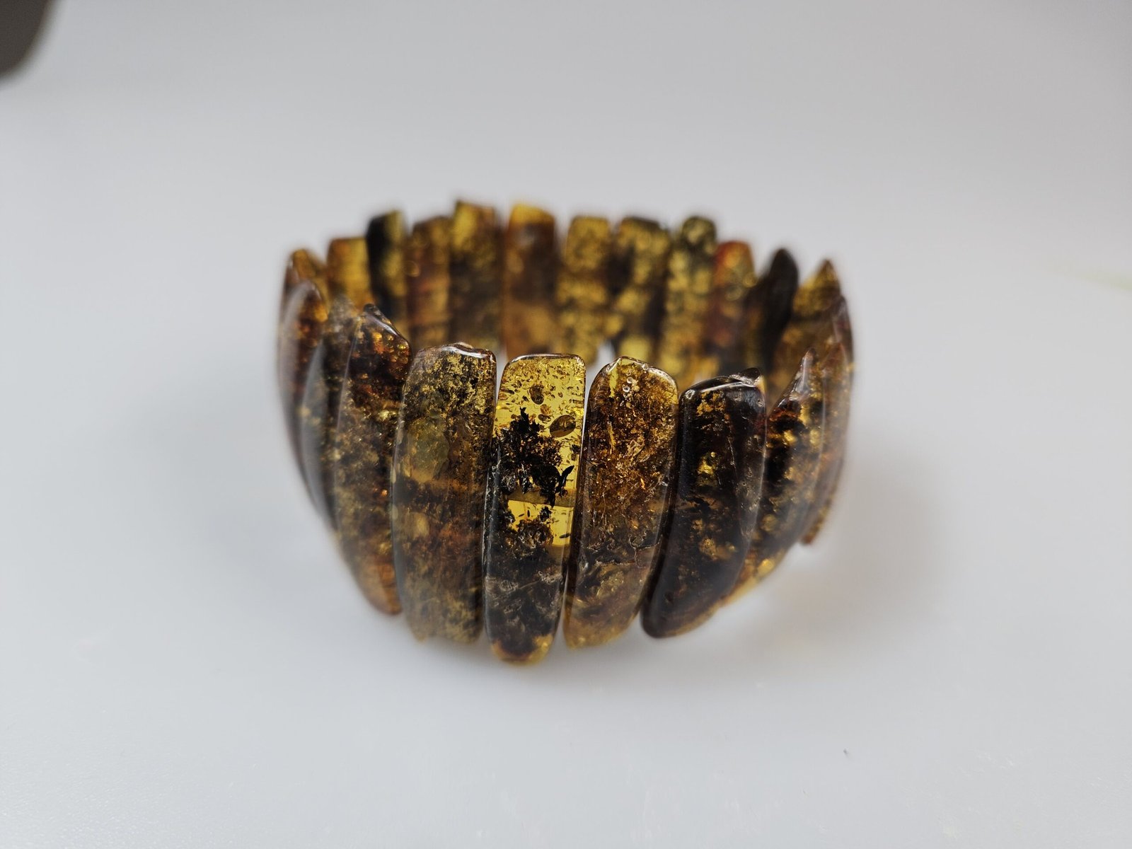 green amber bracelet